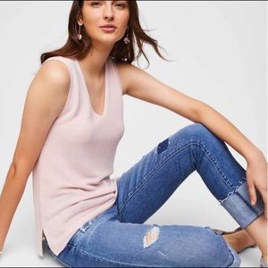 Loft sweater tank top